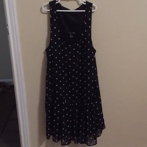 Black and white polka dot dress